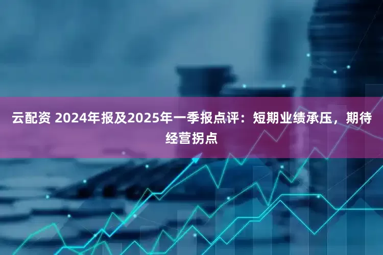 云配资 2024年报及2025年一季报点评：短期业绩承压，期待经营拐点